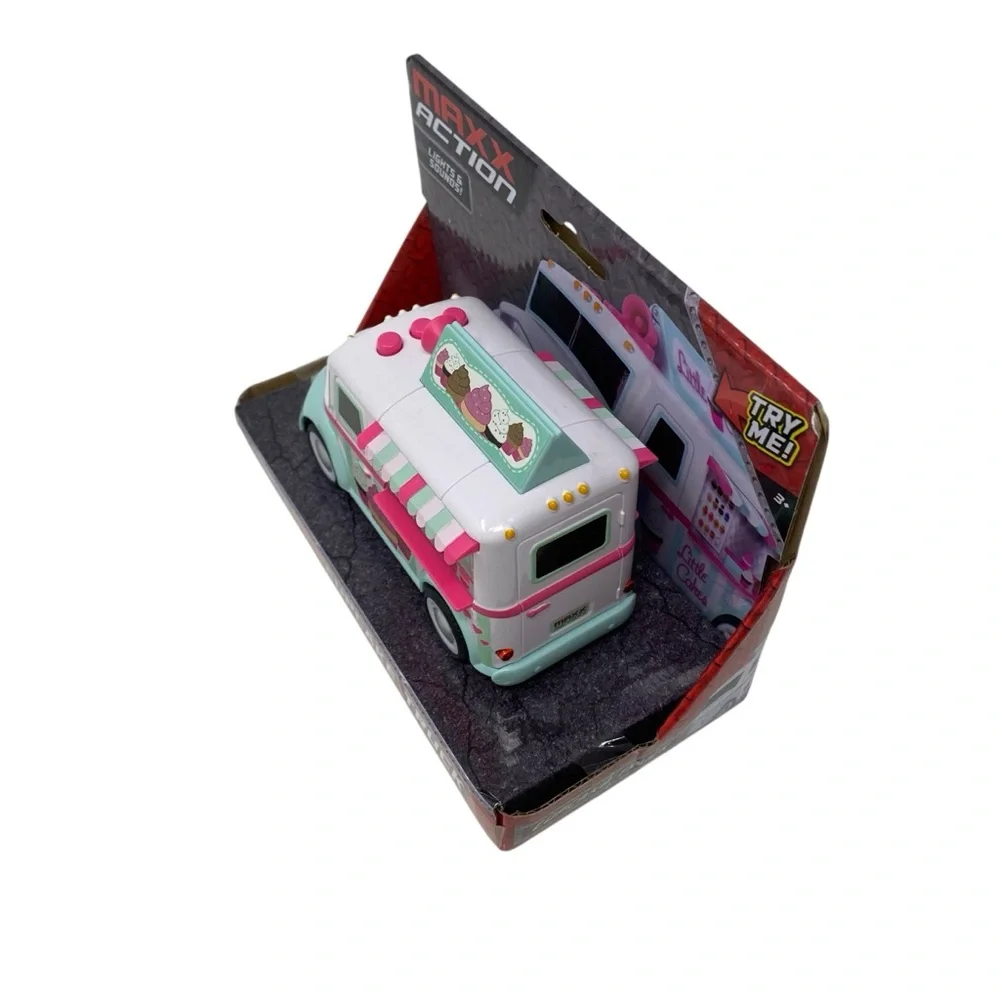 Maxx Action 5” Ice‎ Cream Truck Friction Motor Lights & Sounds, Rubber Tires NEW - Picture 4 of 6